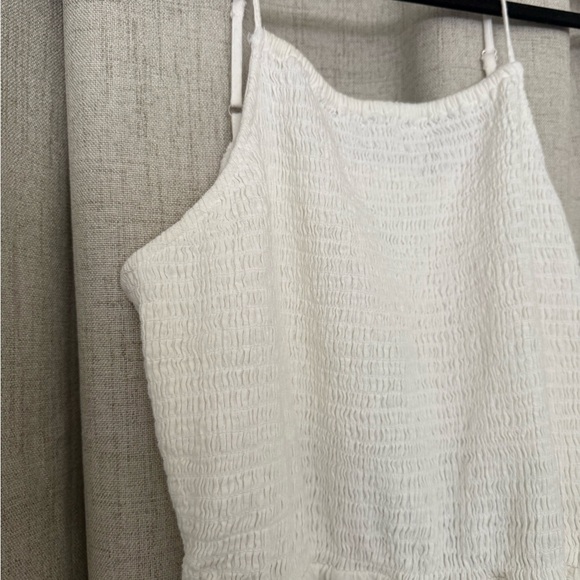 Universal Thread White Linen Midi Dress with Back Cutout - Picture 3 of 9